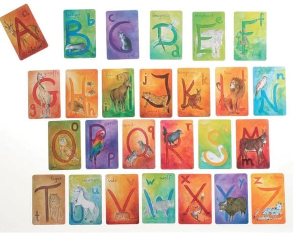 jouet des cartes alphabet