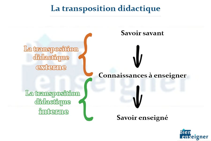 Les deux étapes de la transposition didactique