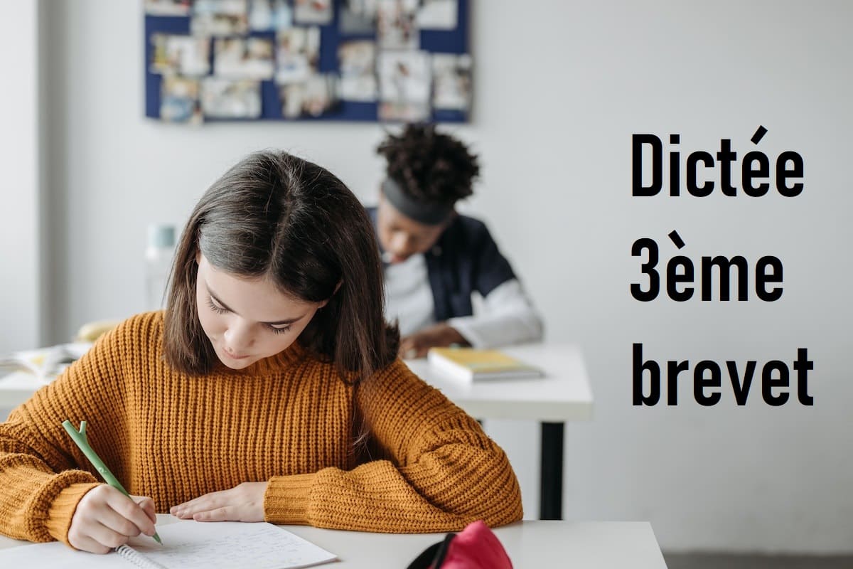 Dictées Brevet Des Collèges à Imprimer Dictée 3ème brevet à imprimer