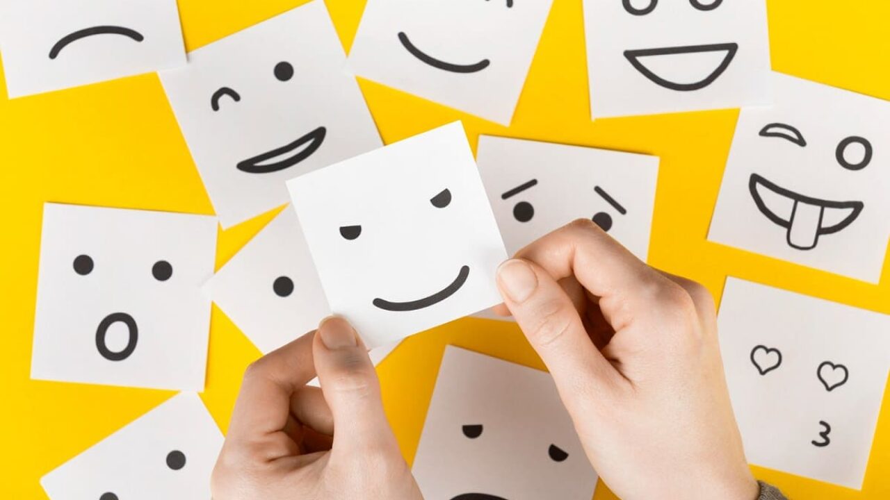 Jeux sociaux et émotionnels pour enfants et tout-petits – Faites des  grimaces pour décrire les sentiments et les émotions – 9 cartes d'émotions  –