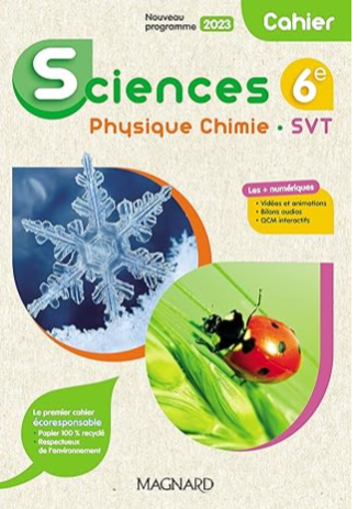SVT en 6ème : Sciences, Physique Chimie, SVT 6e