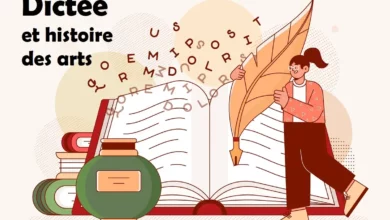 Dictée et histoire des arts Fiches à imprimer